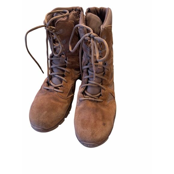 Reebok Men\'s Sublite Cushion Tactical Mid Boots in Coyote 10.5